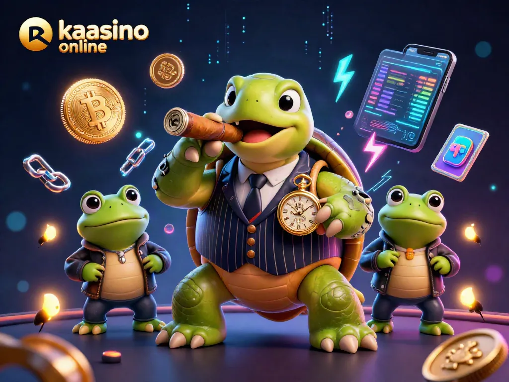 Engage with kaalino online through a colorful 3D casino scene, showcasing vibrant gaming elements and lively characters.